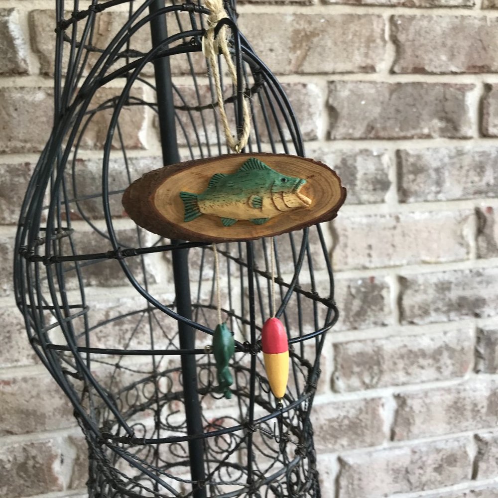 Fish Ornament Frog Sinker Lures Retro Christmas